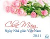Thư chúc mừng Ngày nhà giáo Việt Nam 20/11 của Bộ trưởng Bộ Lao động - TBXH